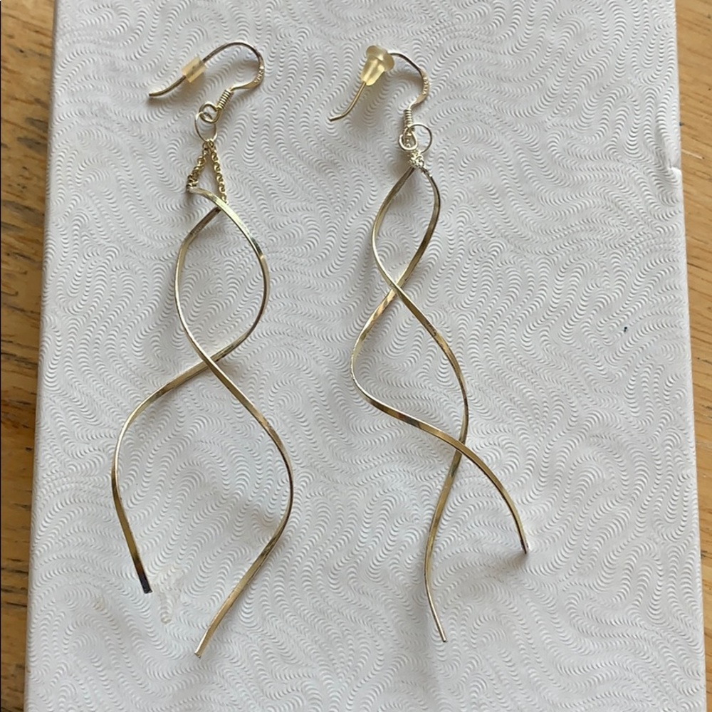Silver dangle earrings